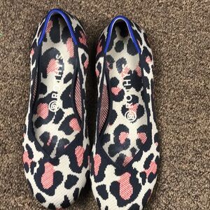 ROTHY'S  "THE FLAT" LEOPARD PRINT SHOES sz 9